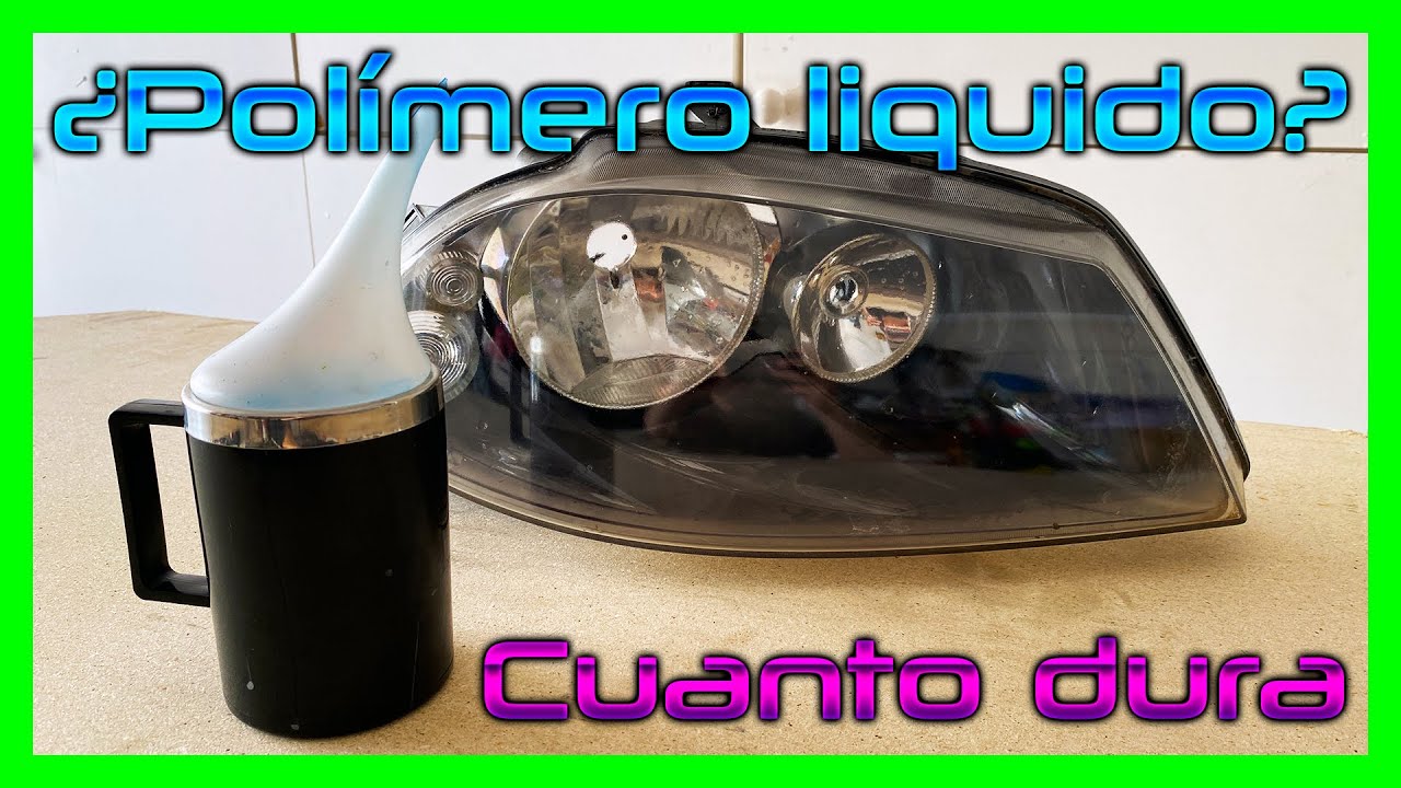 Polimero liquido para restaurar faros, botella de 100ml