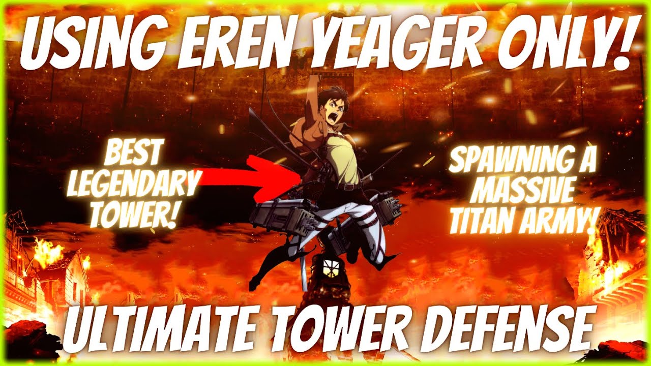 NEW LEGENDARY* Eren Showcase in Ultimate Tower defense Roblox, Eren  Showcase