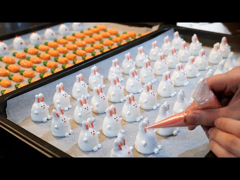 видео: 쿠키 달인이 만드는 캐릭터 머랭쿠키 / amazing! making characters cookies / korean street food