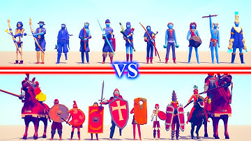 RANGED Team vs SHIELD Team - Totally Accurate Battle Simulator TABS