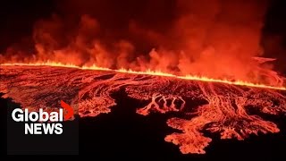 Iceland volcano erupts for 4th time since December, spewing lava and smoke