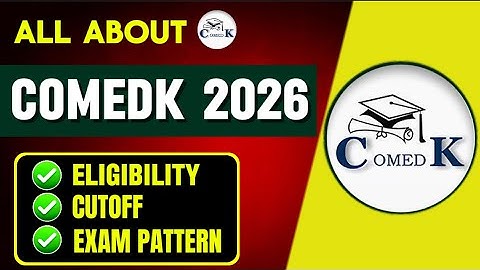 All About COMEDK 2026 | Eligibility, Cutoff, Exam Pattern | JEE Alternative ✅