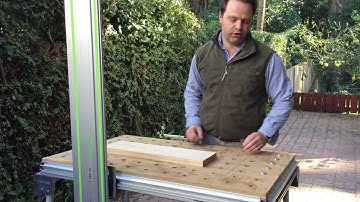 Using AusDogs to cross cutting at 90 on Festool MFT table