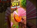 Paper bird easy craft ideas for kids #shorts #kids #trending #trending #diy #art #birds #easycrafts