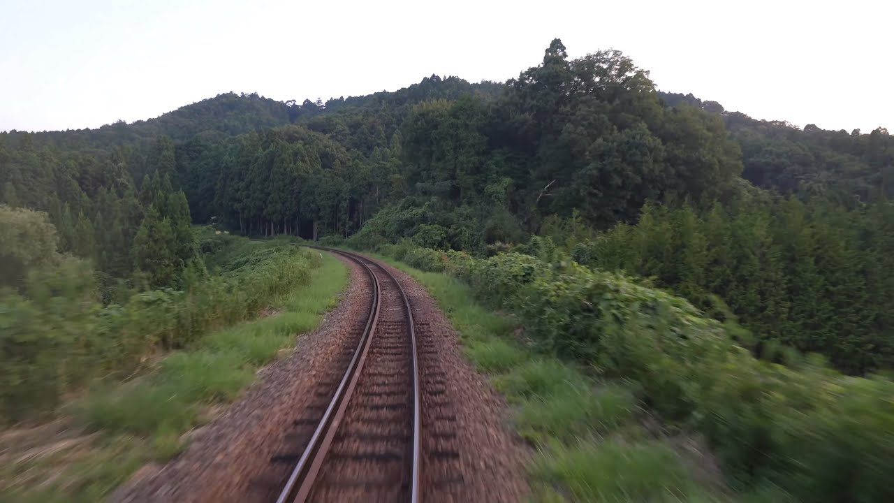 【4K前面展望】夕刻の信楽高原鉄道忍者列車
