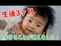 【生後3ヶ月はできることが増える!】生後2~3ヶ月の成長を撮ってみた!【1ヶ月の成長記録】