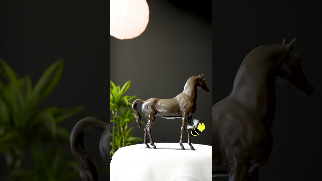 Stately Stallion: Our Petite Bronze Horse Standing Statue