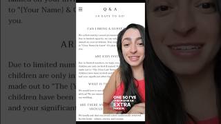 Wedding Website Q&A | Plus Ones & Kids | How To Create a Wedding Q & A