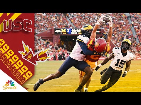 USC's Makai Lemon shines in win over No. 15 Michigan | COLLEGE FOOTBALL HIGHLIGHTS | NBC Sports
