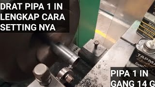 Cara Cepat Belajar Pembuatan Drat Inchi Di Mesin Bubut L-5A