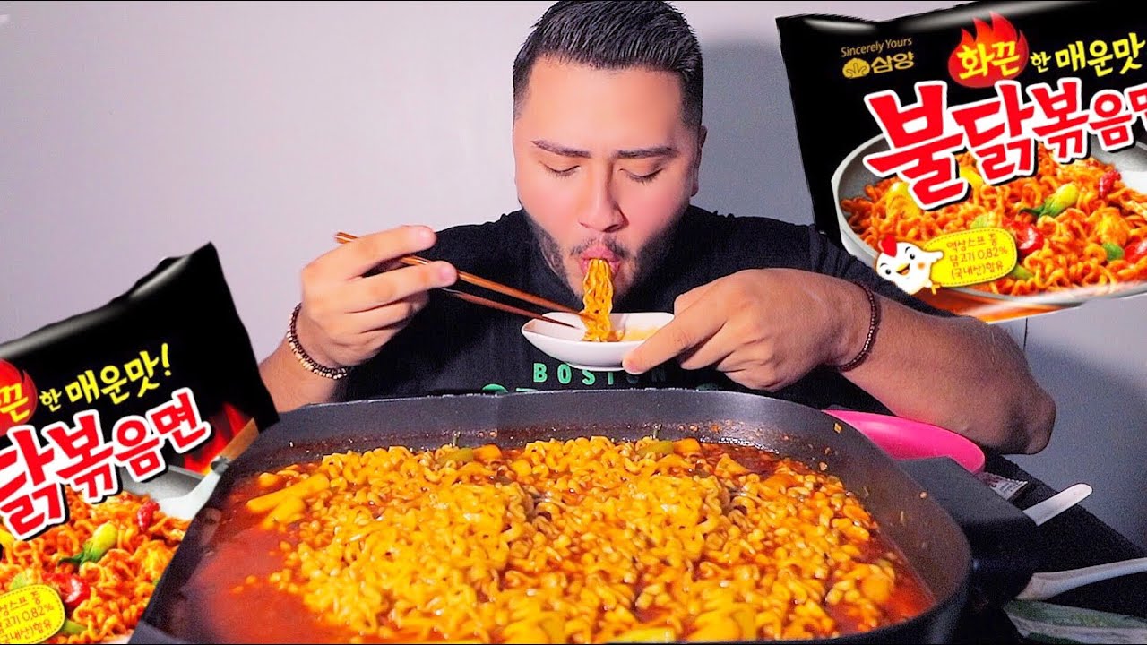 SPICY FIRE NOODLE SOUP [불닭볶음탕] | MUKBANG [먹방]