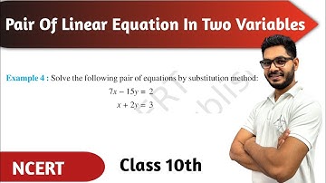 EXAMPLE 4 | PAIR OF LINEAR Equations IN TWO VARIABLES | CHAPTER 3 CLASS 10 |NEW NCERT| BY RAJEEV SIR