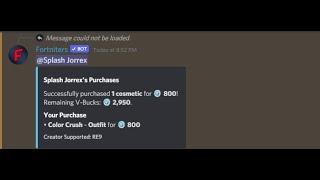 How to buy a fortnite item on phone using a discord bot