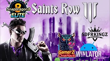 Saints Row 3 Winlator Emulator Snapdragon 8 Elite Oneplus 13 Gameplay
