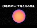 秒速8,000kmでガラスの雨が降り注ぐ惑星