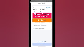 🚀 Marina Protocol Quiz Answers Today – 17 March | Marina Airdrop Quiz | Free Crypto 2025 | #Shorts