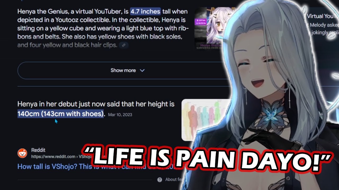 So Amalee Searched Up How Tall Henya Is..