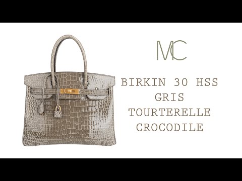 Hermes Birkin 30 Bag Black Porosus Crocodile with Gold Hardware – Mightychic