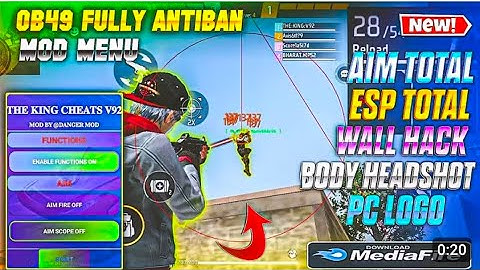 OB49 UPDATE NEW ANTIBAN MOD MENU APK DOWNLOAD | THE KING CHEATS | 100% WARKING |