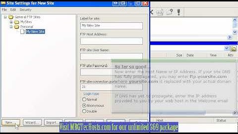 [MRGTecHelp.com FTP CUTEFTP Tutorial Series] Configuring sites in Cute FTP