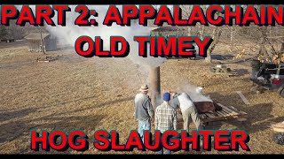 DAY 2: Appalachian Heritage Old Timey Hog Killing...Quartering and Salting Down day 2 of 3