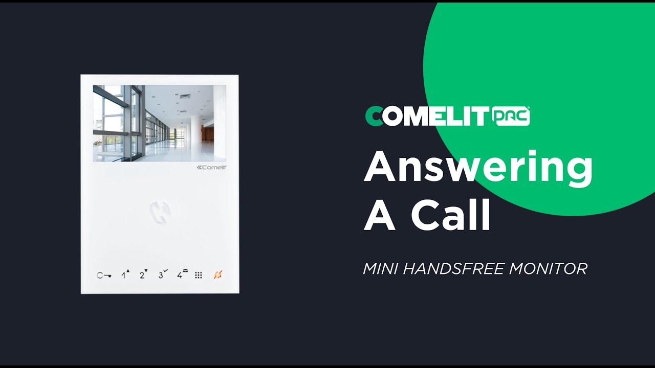 How to Answer a Call | Mini Handsfree Monitor