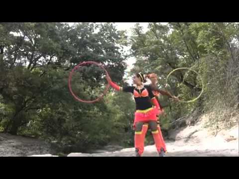 Amazing Hula Hoop Tricks! By Spunshine Electric Forest Casting