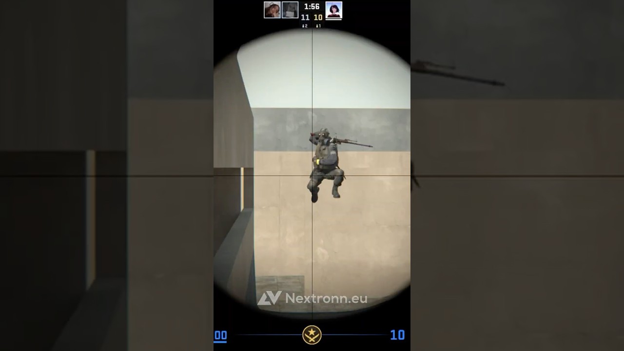 Insane AWP flickshot in CS2 