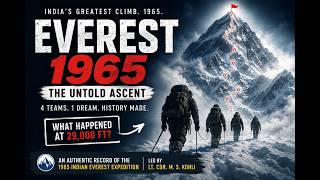 What Really Happened on Everest in 1965?
In 1965, a team of climbers set out on one of the most dangerous missions ever attempted — to conquer the highest mountain on Earth.
Led by Lieutenant Commander M. S. Kohli and sponsored by the Indian Mountaineering Foundation, this historic Everest expedition battled brutal icefalls, deadly terrain, extreme altitude, and the unknown.
This rare film captures the real story behind the legendary climb — from the intense preparations and long approach march to the terrifying route-making across the Khumbu Icefall and the final summit assault by four determined teams.
What happened high above 29,000 feet?
How did they survive the mountain’s harshest challenges?
And what did it truly take to stand on top of the world in 1965?
Step into one of mountaineering’s greatest adventures ever recorded.
🏔️ Real footage. Real climbers. Real history. What Really Happened on Everest in 1965?