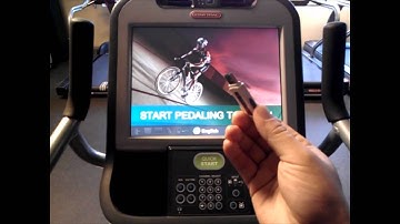 Star Trac: Type 2 Embedded Touch Screen: Green TV Picture