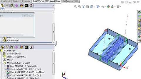 02 CAMWorks 2 5 Axis Milling   17 Adjusting Operations   Roughing B