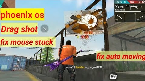 phoenix os best sensitivity for free fire | with key mapping | Easy one tap and drag headshot