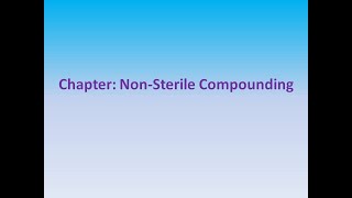 Pharmacy Tech Review Module 5: Non-sterile compounding (PTCB CPhT Study Modules)