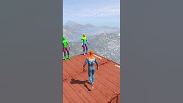 GTA 5 Epic Water Ragdolls Spiderman Jump/Fails Ep 48 #shorts