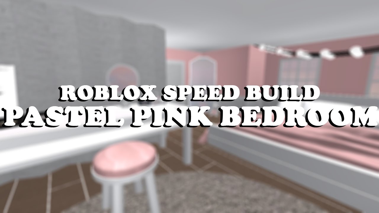 Roblox Speed Build 10 Pastel Pink Bedroom Youtube - pink pastel roblox