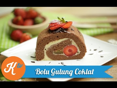 Resep Bolu Gulung Coklat (Chocolate Swiss Roll Recipe ...