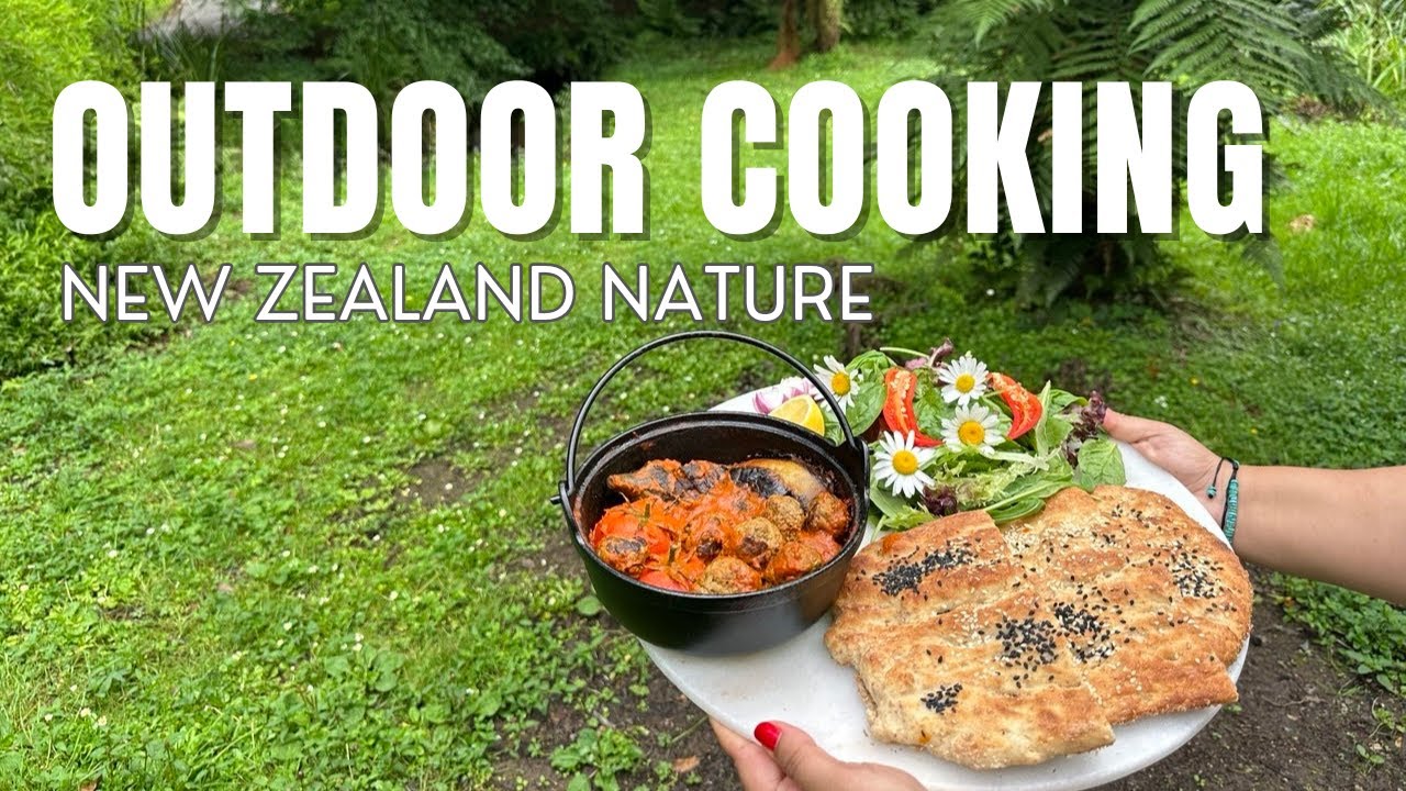 Persian Koofteh & Eggplant | Outdoor Cooking in New Zealand Nature🧆🍆|