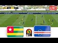 🔴TOGO vs CAPE VERDE LIVE TODAY ⚽ AFRICA CUP OF NATIONS QUALIFIERS 2023 ⚽ FOOTBALL SIMULATION ⚽ CAF