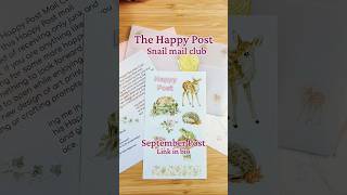 Happy Post Mail Club September Mail #mail #slowliving #stationary #mailclub #art