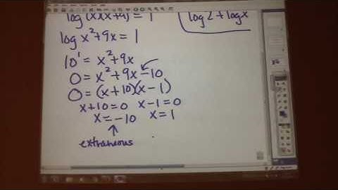 16.3 Solving Logarithmic Equations part 1 Clifton