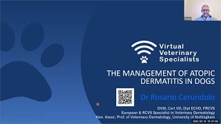 VVS Dermatology Webinar- 'Management of Atopy in Dogs' with Dr Rosario Cerundolo