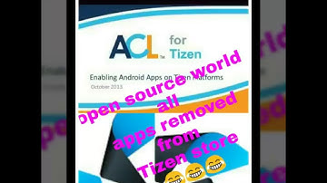 Remove Tizen store all app Tizen open source world.2018 for all application remove from tizen store