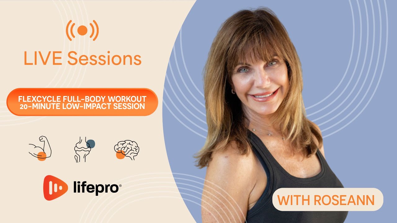 FlexCycle Full-Body Workout with Roseann | 20-Minute Low-Impact Session