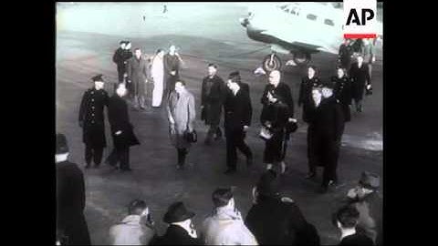 KING MICHAEL ARRIVES IN ENGLAND