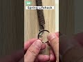 How to Easily Hook a Tight Spring Using a Keyring