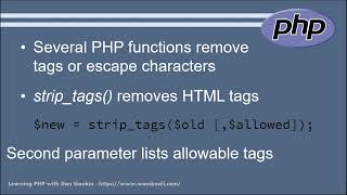05 06 Sanitizing Input Fields Profile