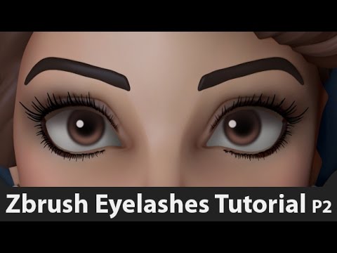 eyelashes zbrush