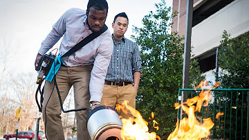 Pump Up the Bass to Douse a Blaze: Mason Students' Invention Fights Fires