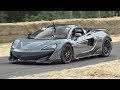 NEW McLaren 600LT Exhaust Sound! - Launch Control, Burnout, Accelerations & More @ Goodwood FOS!