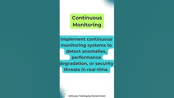 Continuous Monitoring #softwaretesting #iot #iottesting